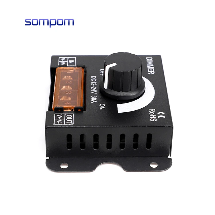 Hot sale 360-720W Dimmer Controller DC 12V 24V for RGB single light  /led strip dimmer