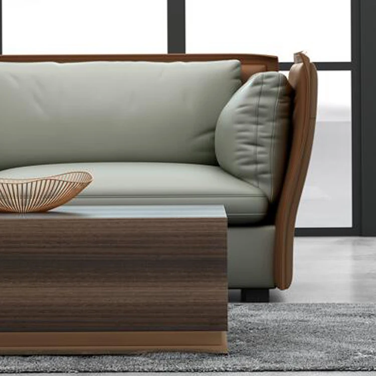 
High Quality Leather Office Sofa For Reception 