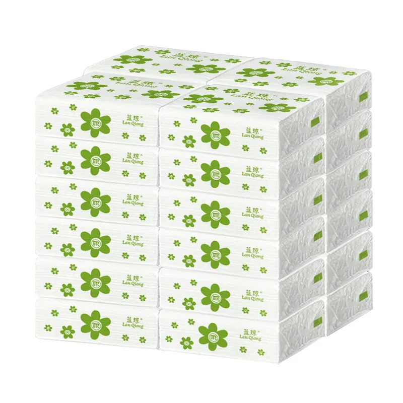 Household vacuum tissue paper thickened 4 layers odorless and wettable paper towels