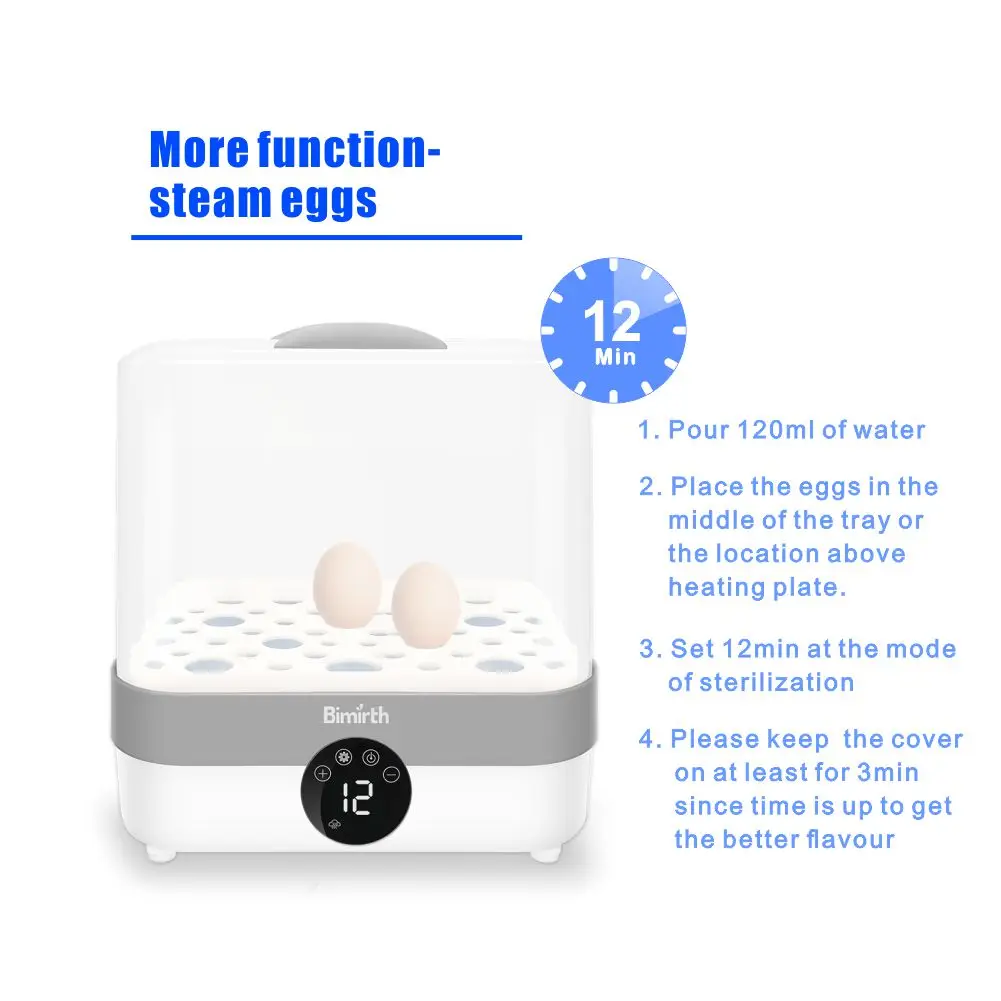 bottle sterilizer dryer baby safe material UK plug 220V electric bimirth sterilizer and dryer for baby