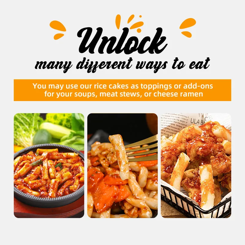 OEM New Arrival China Lose Weight Korean Shirataki  Fried Rice Cake Spicy Flavor Fast Food Konjac Rice Cake