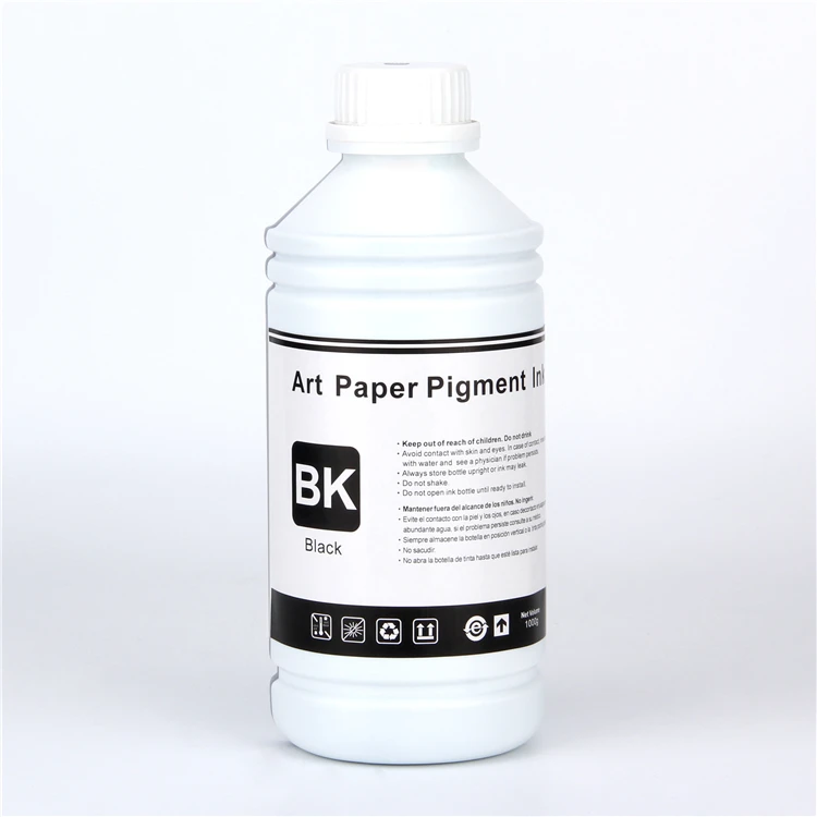 6 color pigment ink art paper ink for canon/mutoh/roland/mimaki/epson digital inkjet printers on c2s art paper