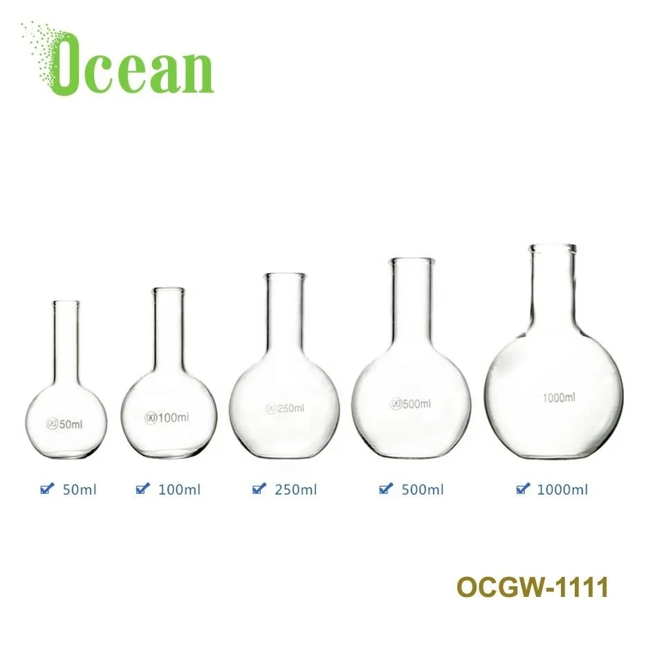 Laboratory glassware Boiling Flask Flat Bottom BOROSILICATE GLASS BOILING FLASK