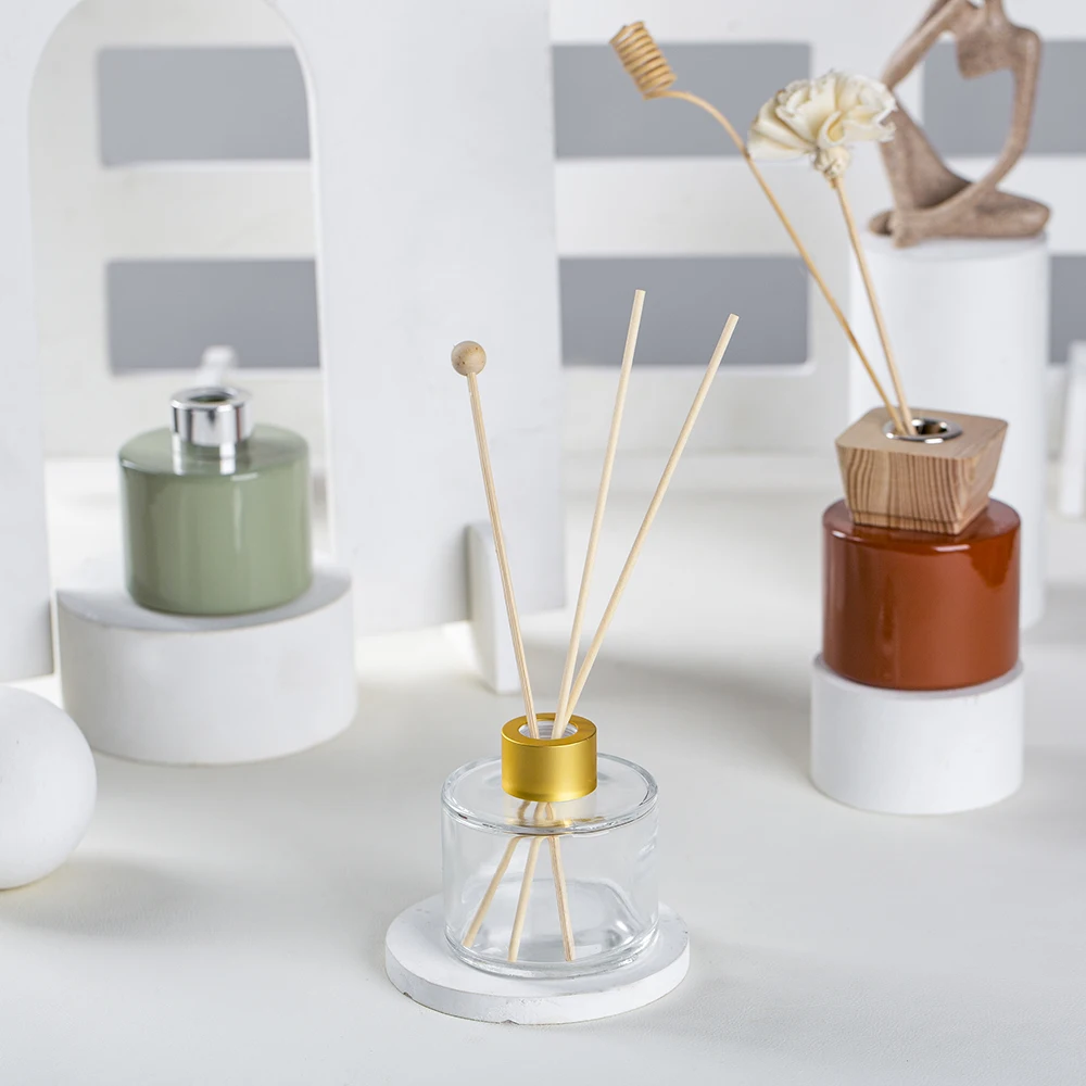 Unique home color wholesale aroma diffuser bottle luxury reed diffuser bottle with cap
