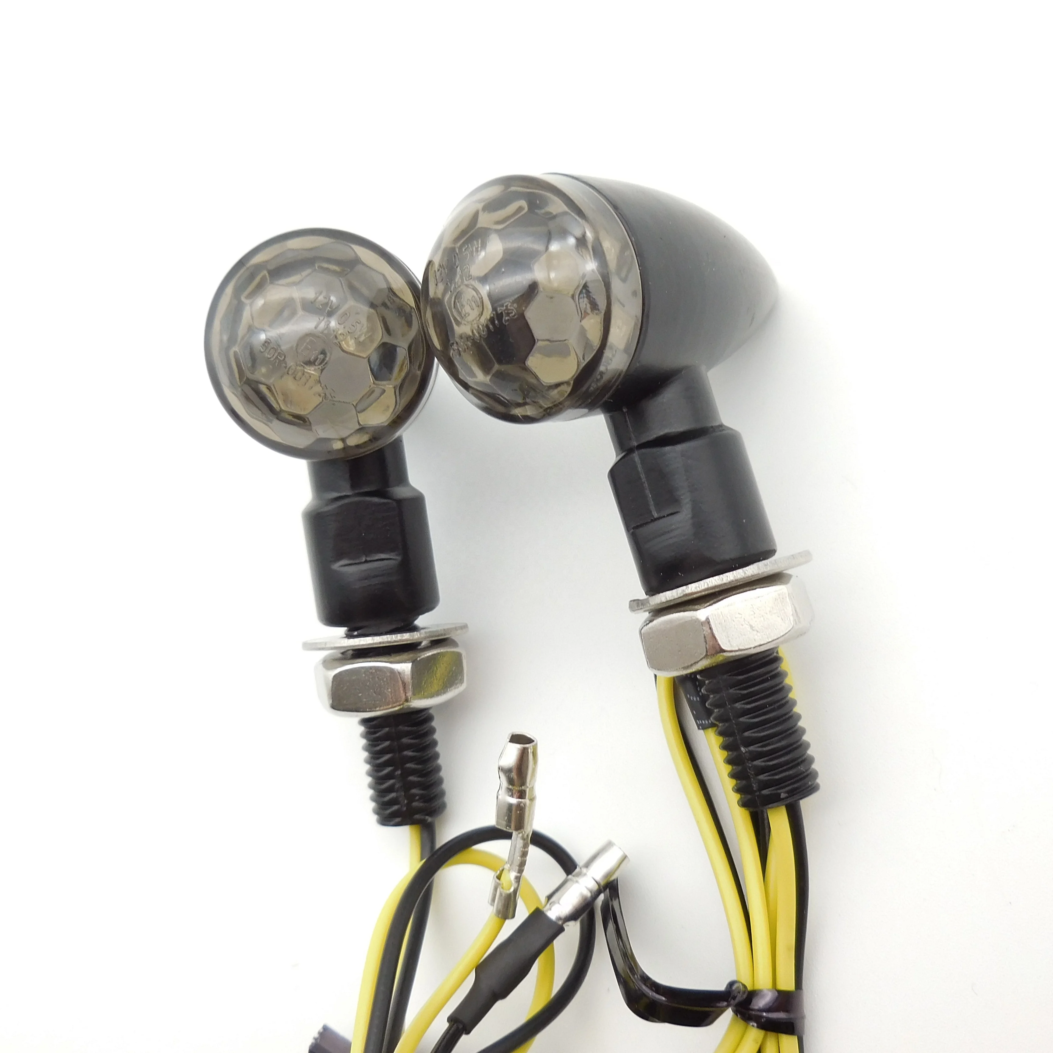 Bullet Motorbike Motorcycle Indicators Led Turn Signal Blinker Front Rear Lamp Amber Universal Quad ATV Scooter Turn Lights