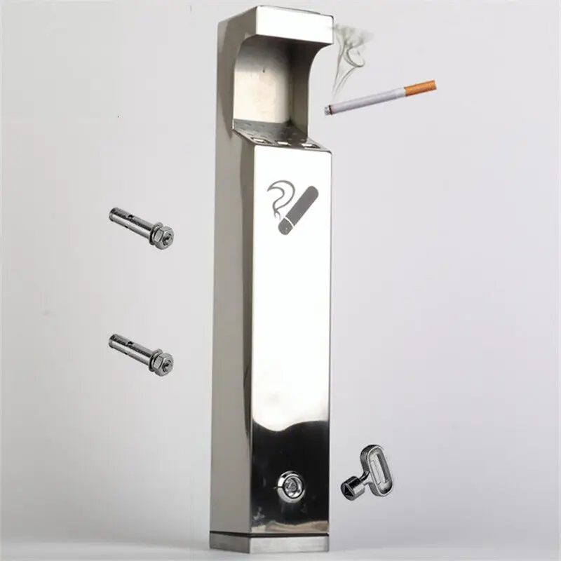 Outdoor Stainless Steel Ashtray Wall Mount Ashtray OEM Factory Price Metal Ashtray