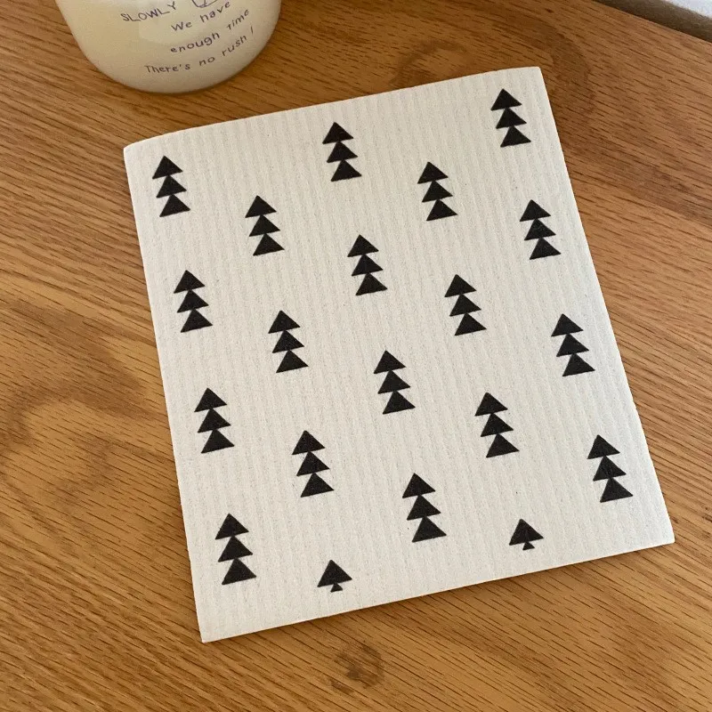 eco compostable natural cleaning cloth biodegradable custom printed swedish dish cloth cellulose sponge cotton dish cloths