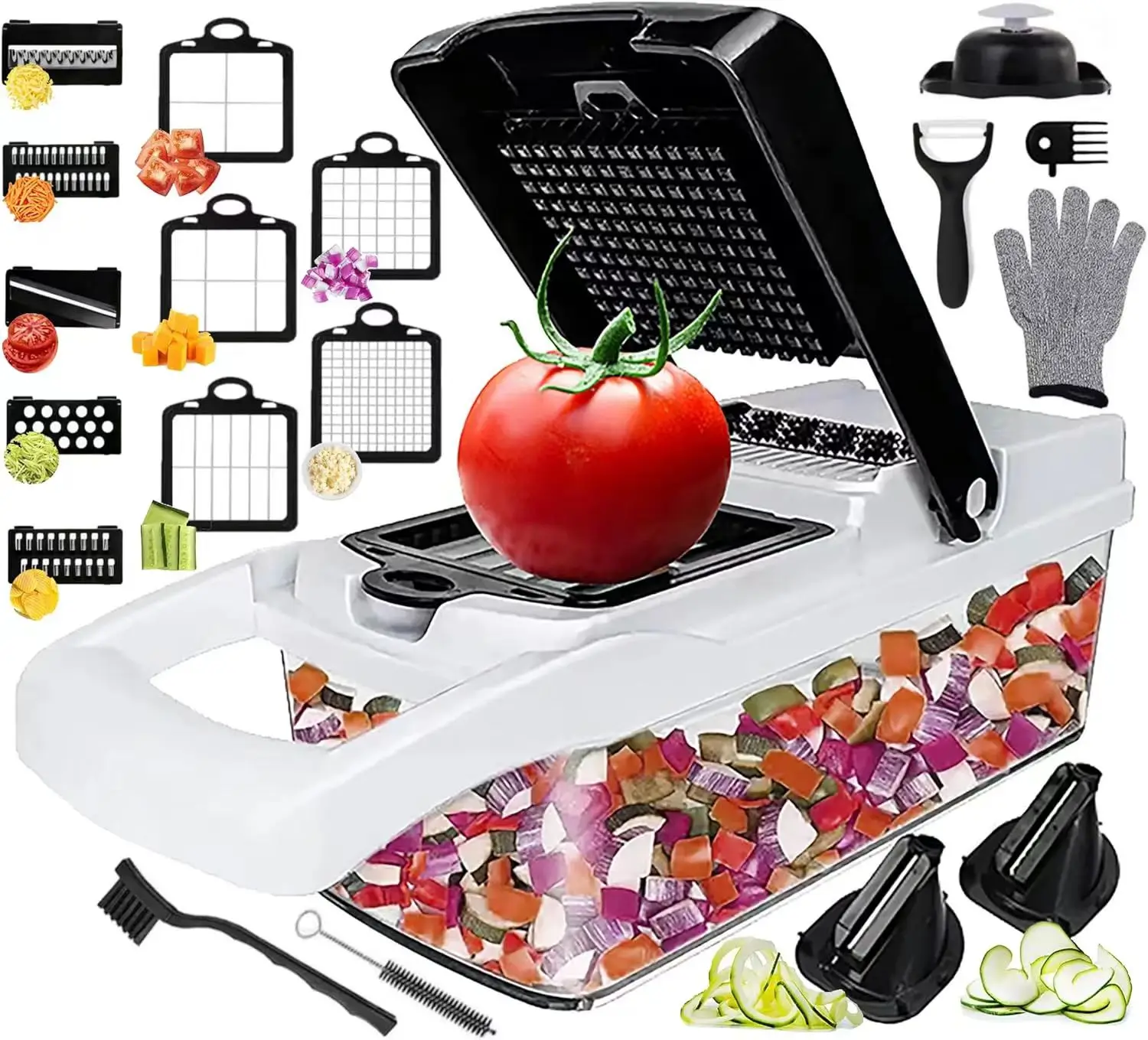 2024 Amaz Hot New fruit & vegetable tools 26 In 1 manual vegetable chopper veggie chopper vegetable cutter  Dishwasher safe