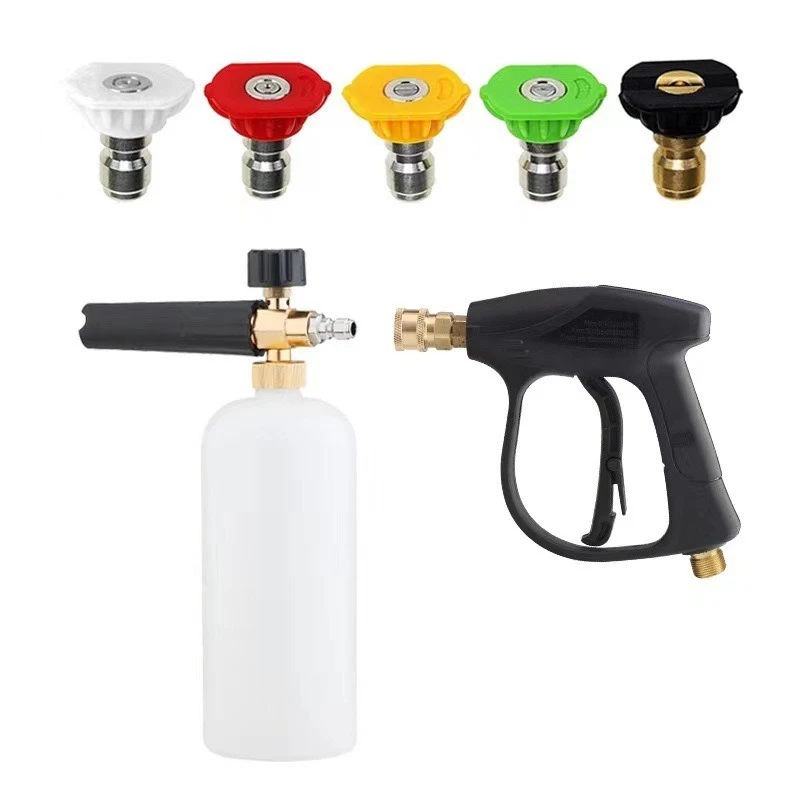 Lingzhen High Pressure Car Cleaning washing spray water Gun  aluminium Plastic garden Pressure Washer Kit