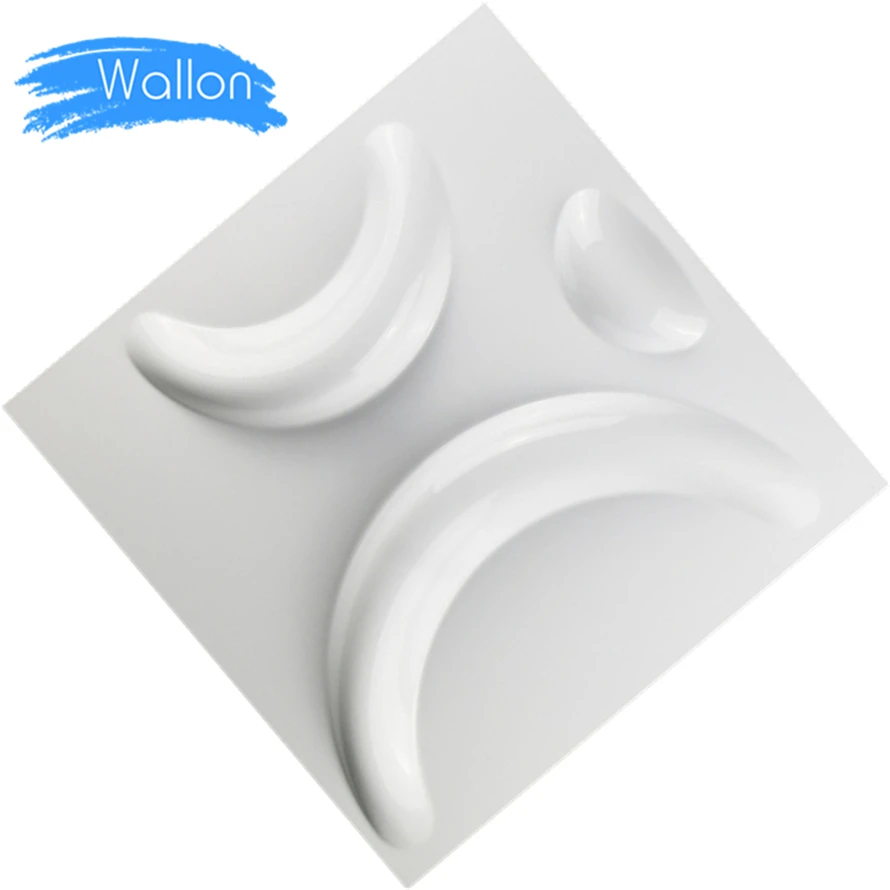 Interior Decor 3D Matt Black Board Vinyl Coated Gypsum Panel For Home Wall Decoration