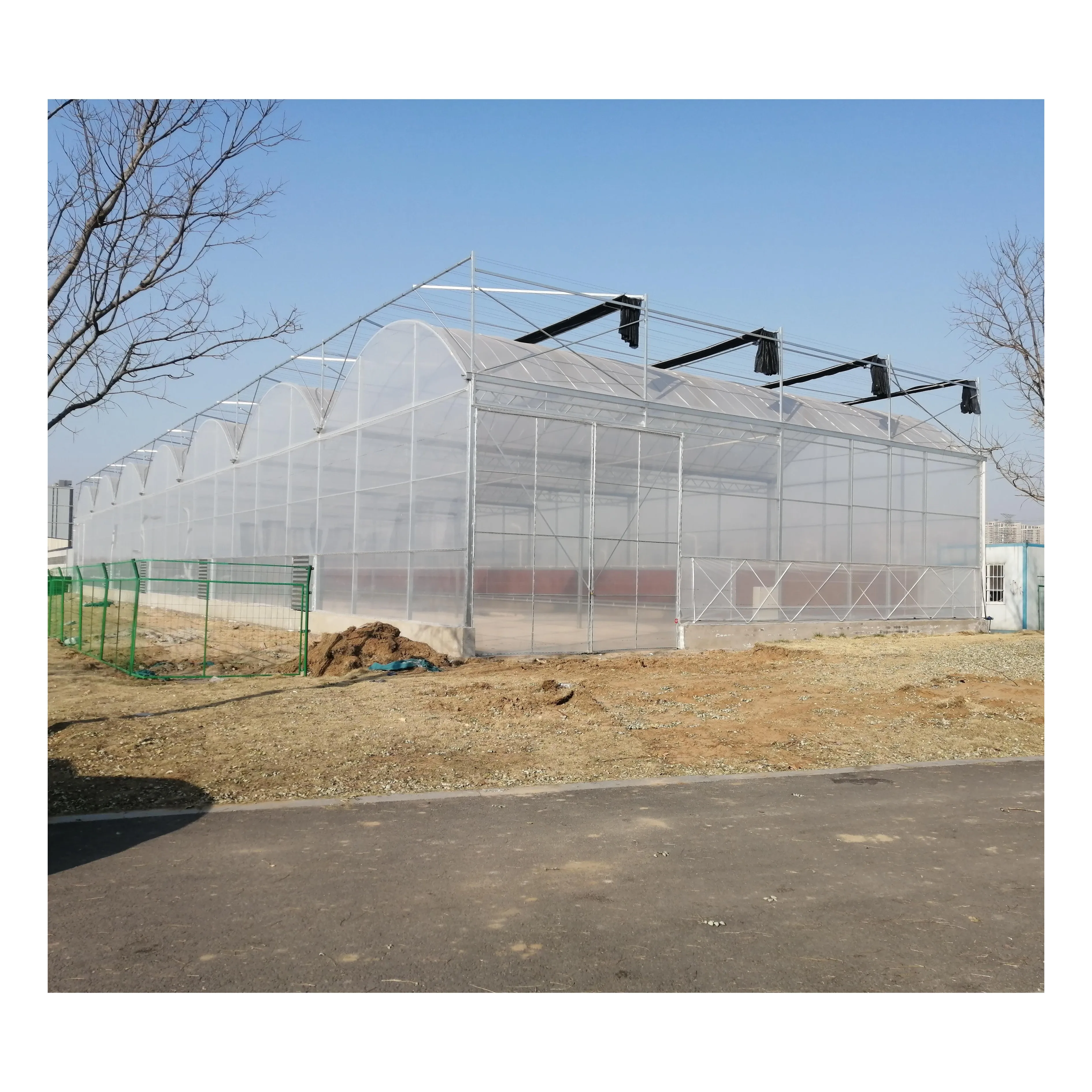 Greenhouse large span 6m, 8m, 10m agricultural tomato greenhouse / Tunnel Greenhouse with shading system