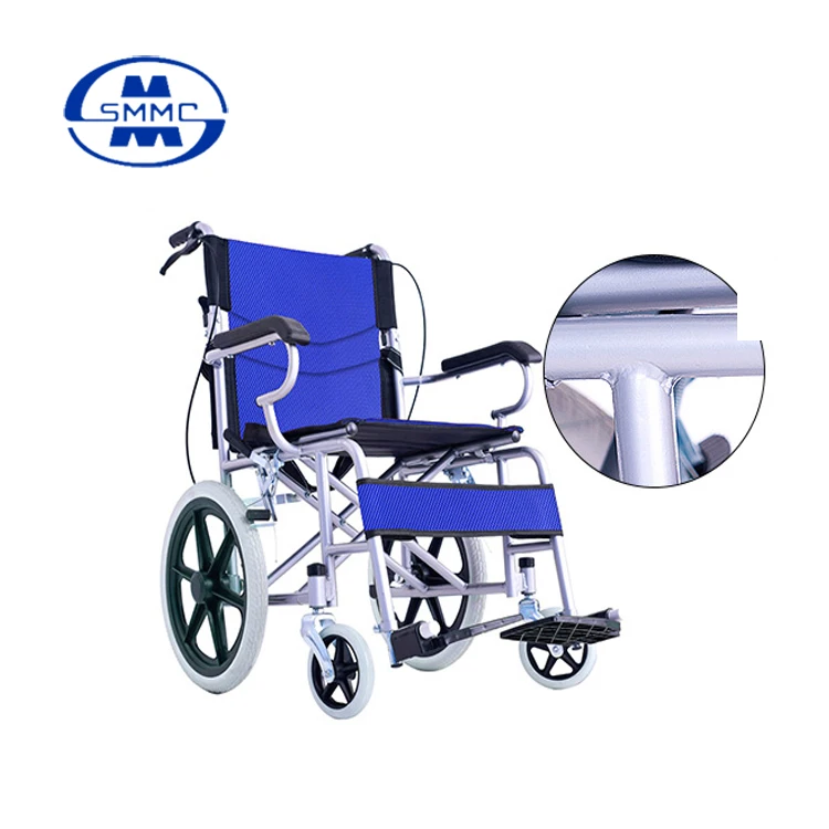 Новейшее высококачественное складное кресло-каталка с легкой спинкой, стальное кресло-каталка для инвалидов