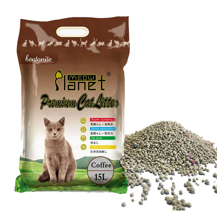 Malaysia Cafe Odour Lock Bentonita Ball Shape Premium Best Clean Bentonite Cat Litter