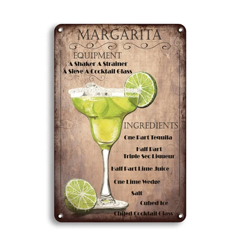 wholesale customize vintage drink signs retro metal plates tin retro signs