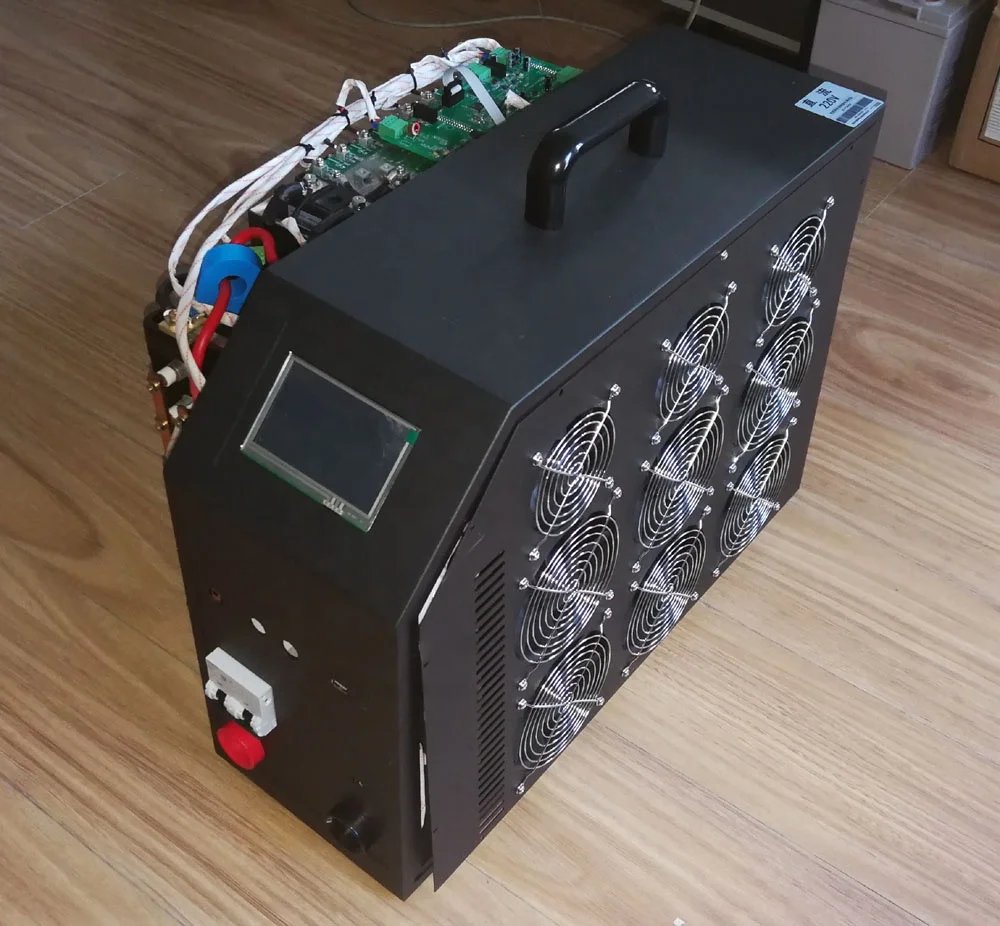 
220V 0-60A Adjustable contsant power LCD Display Intelligent Lead Acid Digital Battery Discharge Tester 