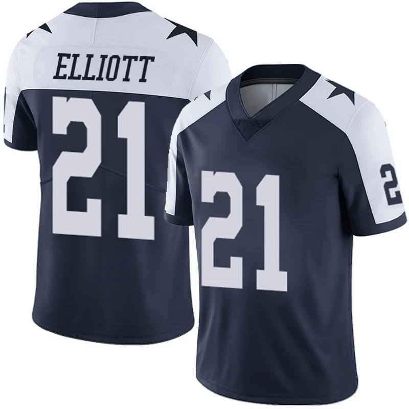 Wholesale Best Quality Custom Your Name Number Logo Dallas Stitched American Football Jerseys Cowboy 21 Elliott 50 Lee 54 Smith