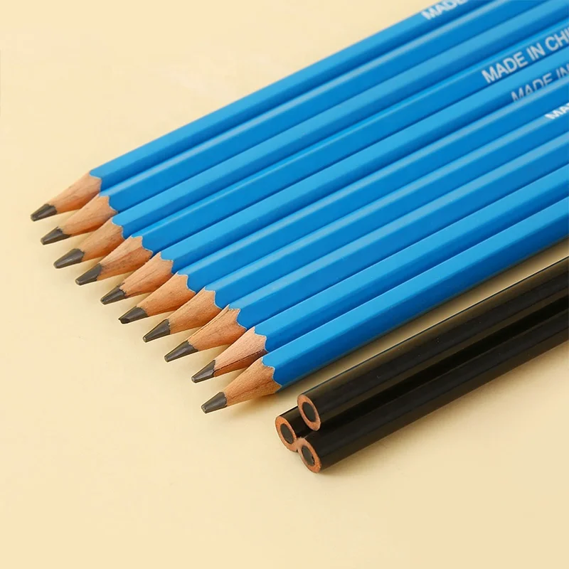 DASHENG Customized Professional Art School Drawing Sketching Pencils Soft Hard B 2B 3B 4B 5B 6B 10B 12B 14B Pencil for Artist