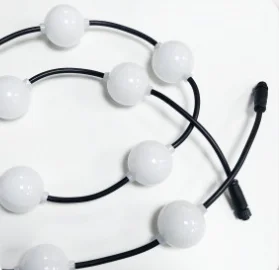 50mm ws2801 ucs1903 string lights 24v pixel led dmx 3d Ball Waterproof 36mm 24v led pixel rgb string rgbw hanging ball lights