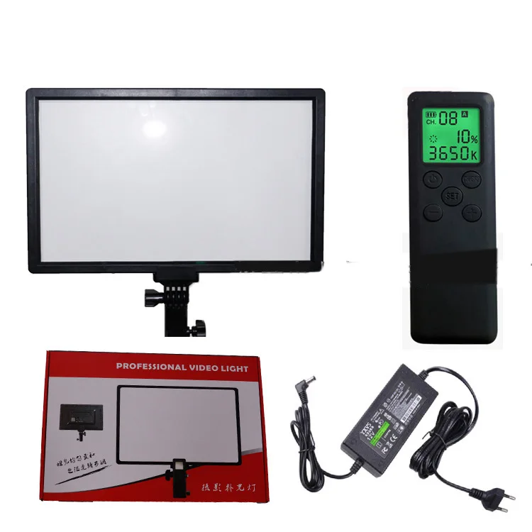 New Led Flat Panel Light With Remote Control Professional Audio Video Lighting Camera Photography Fill Light