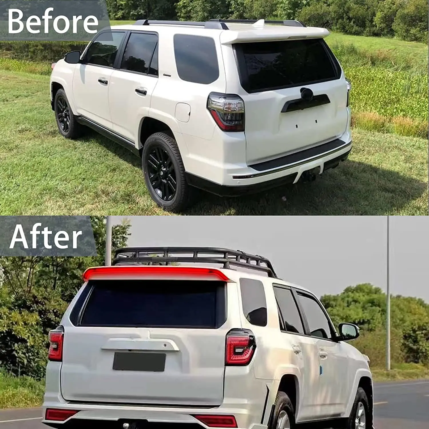 Hot sale 4X4 auto parts accessories Rear roof spoiler Offroad for Toyota 4runner 2010-2021