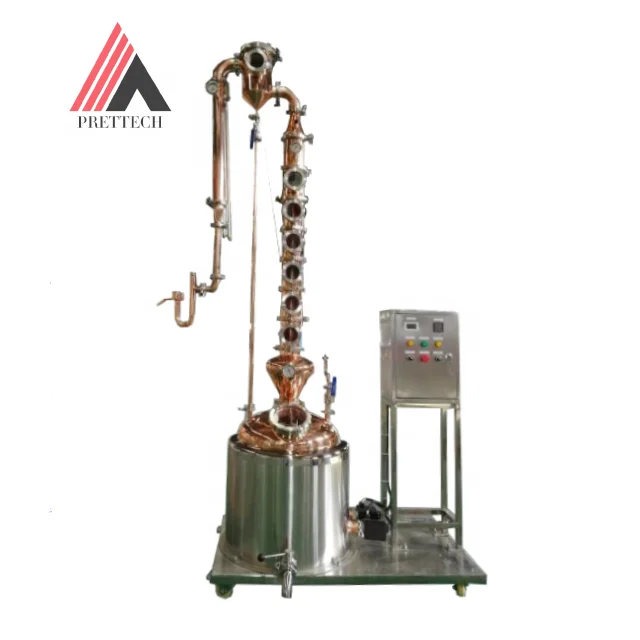 1500l vodka still distillation with steam heating Alcohol Distillation Column condenser