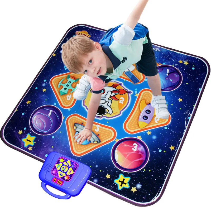 Waterproof Sports Blanket Music Led Baby Puzzle Crawling  Blanket Kid Gift Toy Dancing Challenge Play Mat Electronic Dance Mat