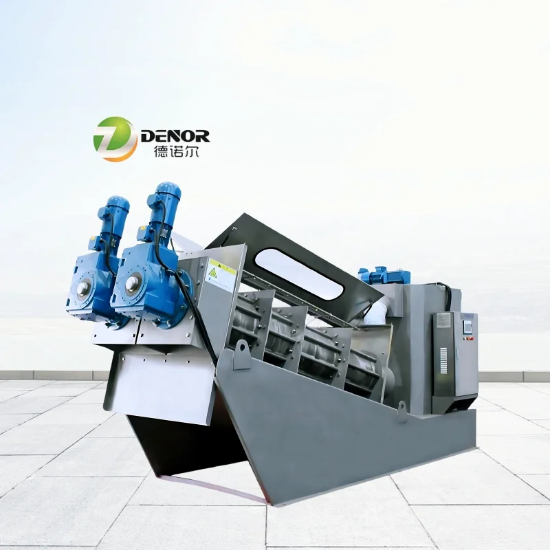 Industrial Sludge Multi Disc Drainage Mining Wastewater Stacked Screw Dehydrator