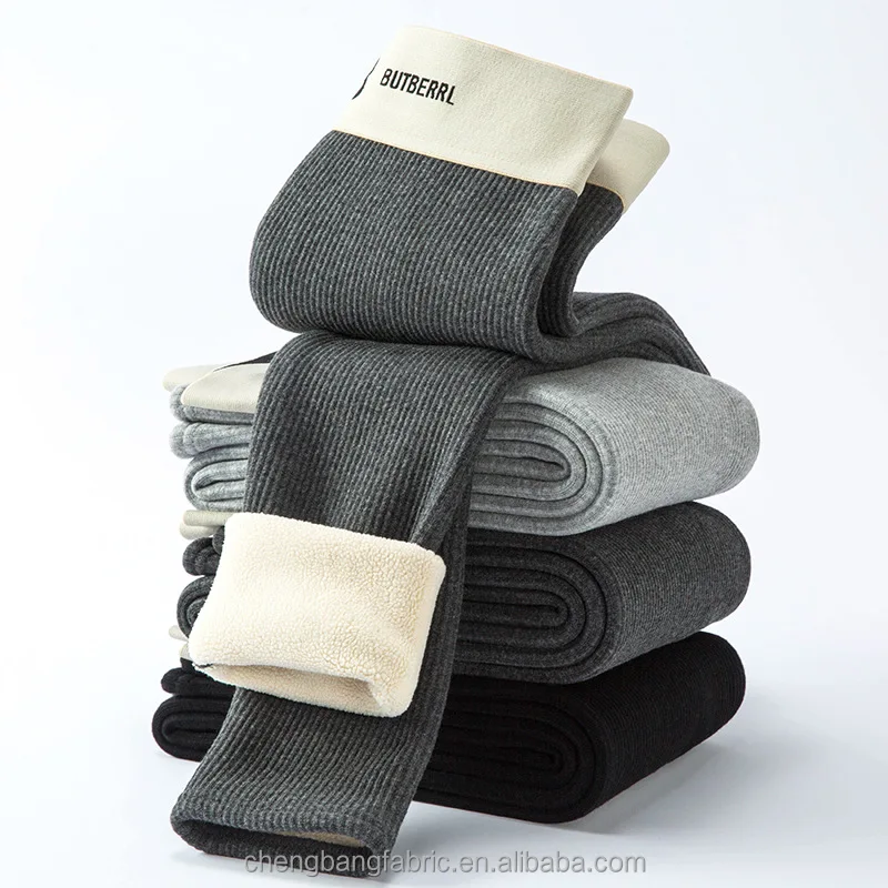 Very Thick Super Warm 20 Degrees Below Zero Sherpa Fleece Rib Winter Leggings for Women