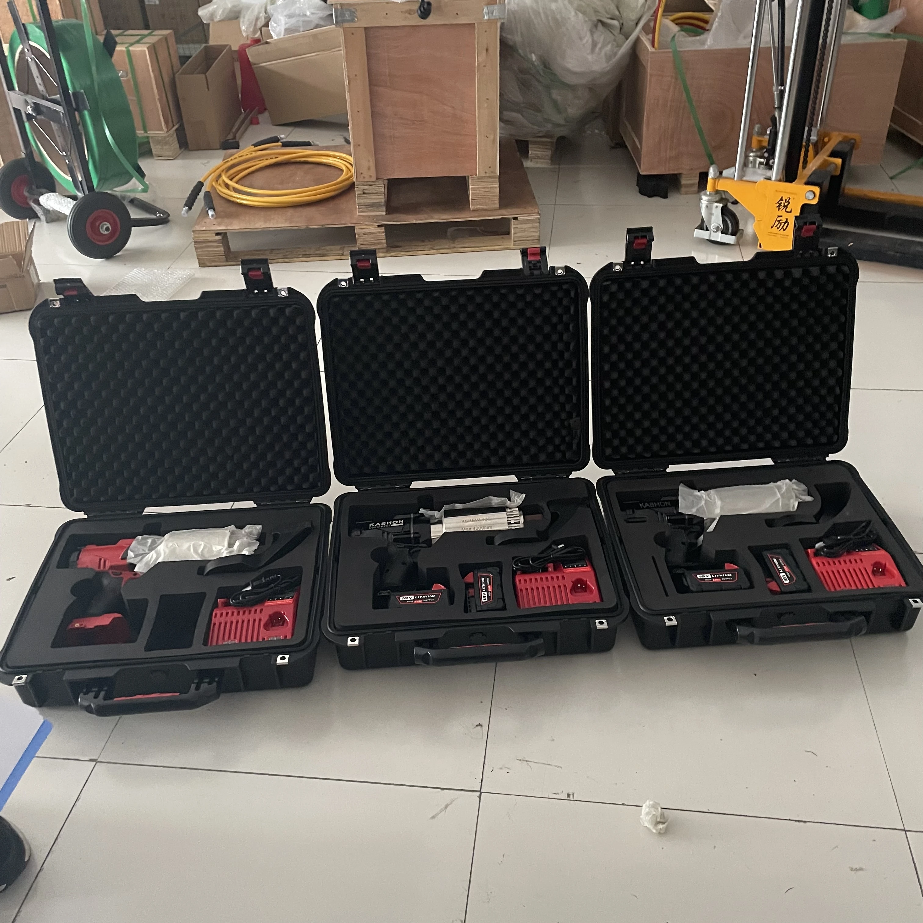 KSBEW-40S 4000Nm digital cordless electric battery socket torque wrench with internal procedure