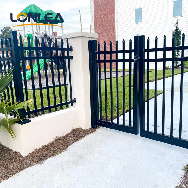 Cheap Wrought Iron Fence Panels Galvanized Fencing Trellis &Gates Designs