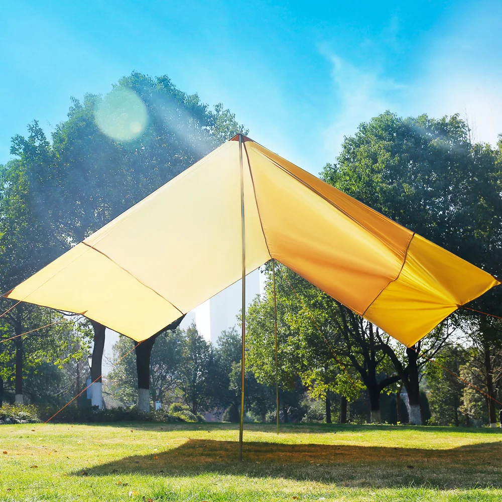 
Amazon Best Selling Portable Lightweight Waterproof Camping Tent Rain Fly Tent Tarp Shelter Hammock Tarp Sun shade/ 