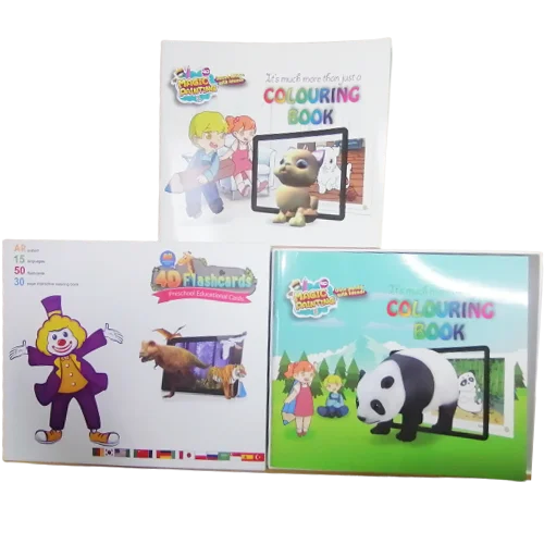 2022 augmented reality educational toys 4d flashcards for children leanging language with augmented reality books
