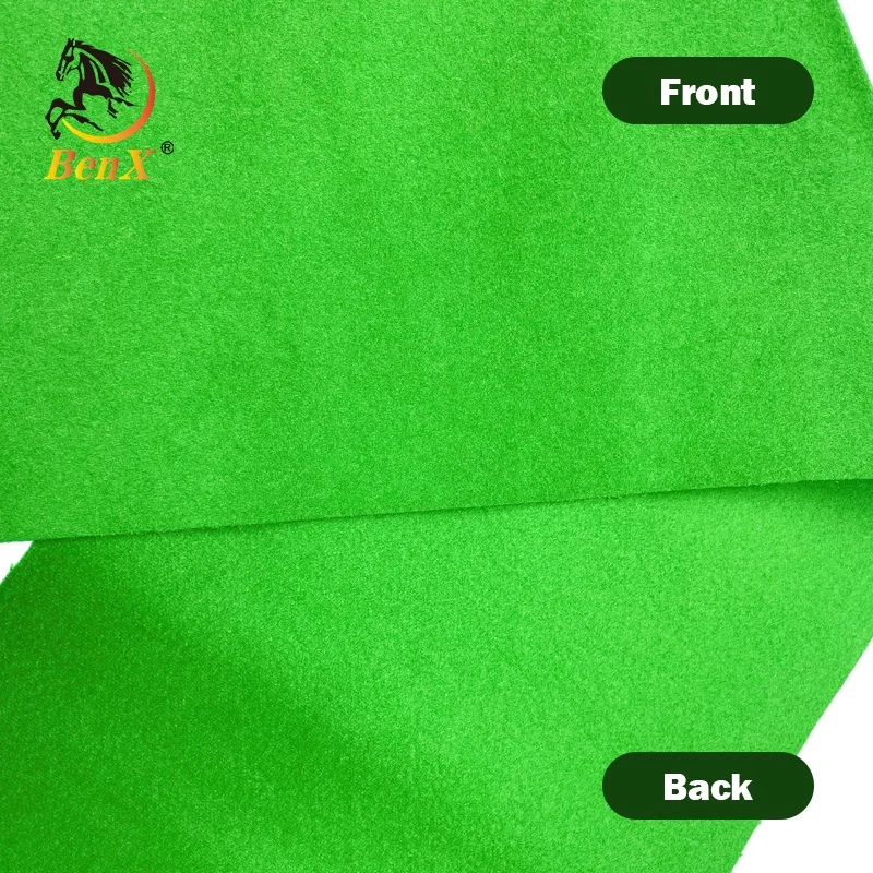 BenX PNS Club High End Billiard Table Cloth For 12ft Snooker Table Woolen Cloth Green