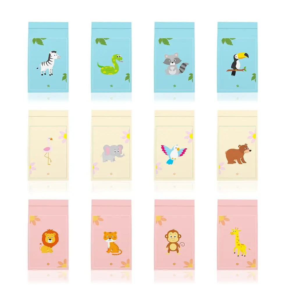 Бумажные пакеты джунгли с животными, товары для вечеринок, детские подарочные пакеты для возврата, гусиный мешок, украшения для дня рождения, детская вечеринка