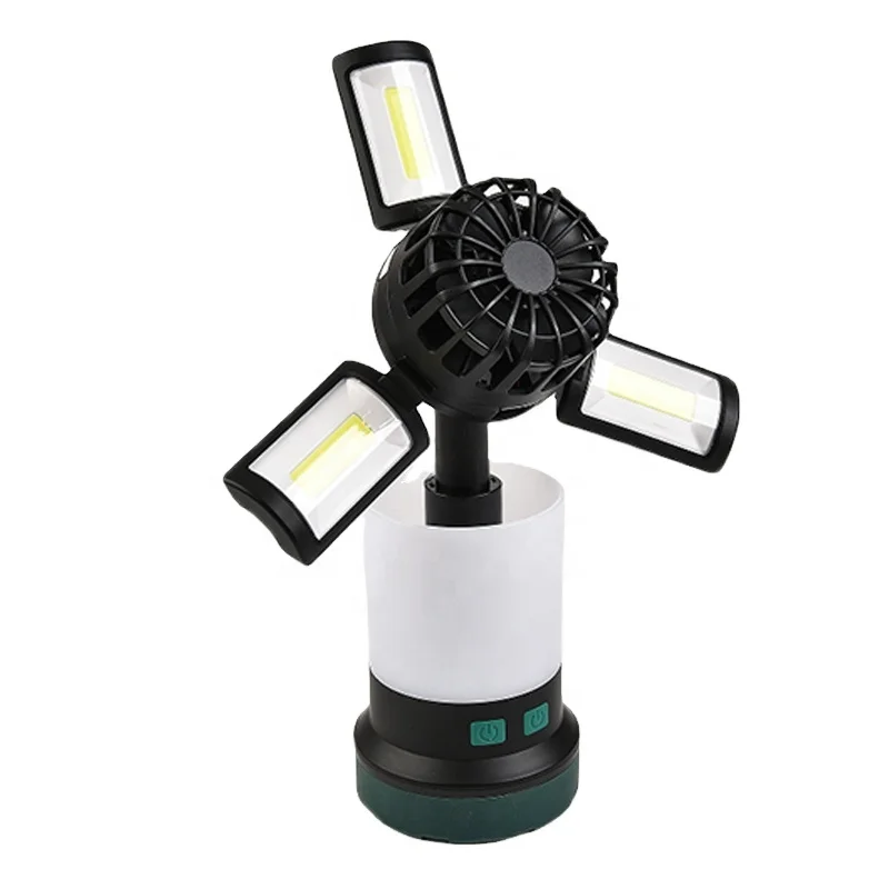 TAIKOO Outdoor 5W 3 In 1 Lamp and Flashlight With Fan  Portable Flood Magnetic LED Work Light  led cob work light