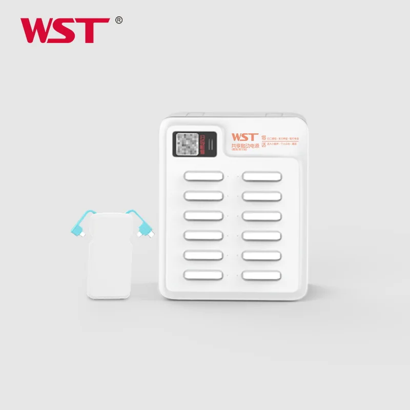  Новое поколение 5000 мА/ч аренда зарядная станция сотового телефона с power bank украшенное мозаикой из драгоценных камней 12 слотов для