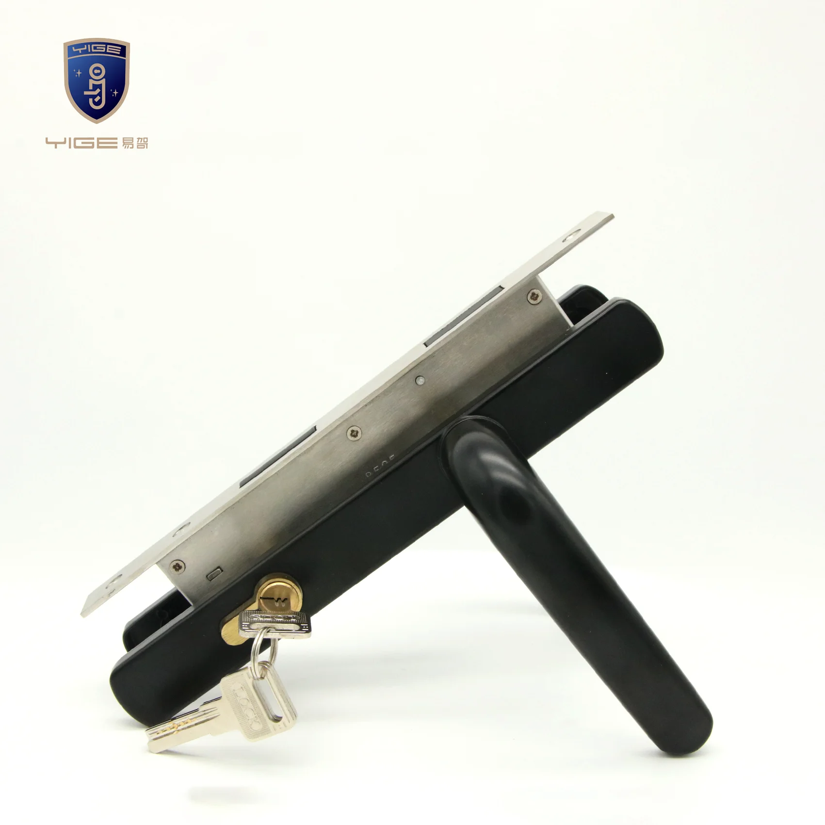 Prime Quality Indoor Lever Security door Lock lever handles Black handle hardware fitting