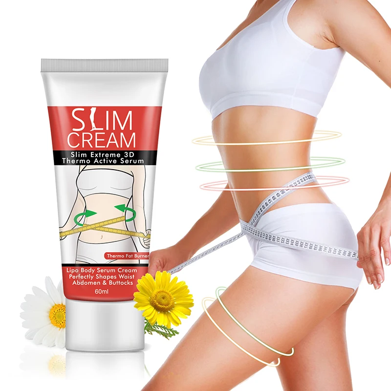 Low Price Wholesale Bulk Body Fat Burning Hot Slimming Cream In Stock 60ml Waist Buttock Belly Fat Burn Cream
