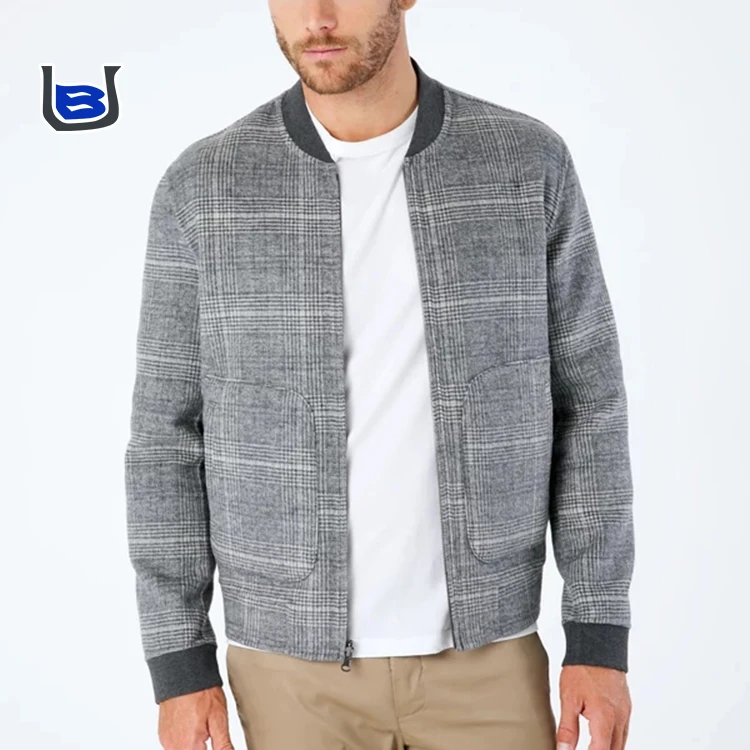 
Winter classic custom logo odm mens warm plain wool coat jacket 