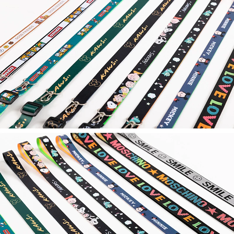 Promotional Lanyards With Logo Custom Mobile Phone Lanyard Crossbody Sport Keychain Superhero Keychain Polyester Lanyards Plain