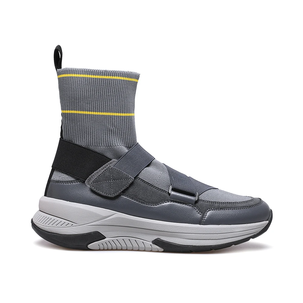 Customize Chunky Platform Men Breathable High Top Sneakers With Logo