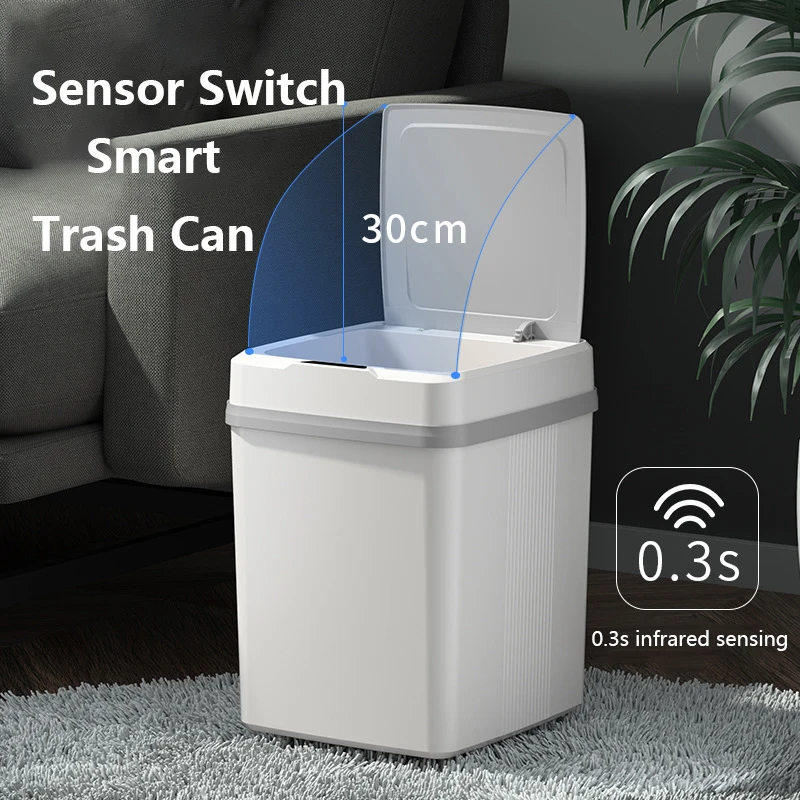 New Year offers 20L 12L smart small bin sensor automatic bathroom trash garbage can