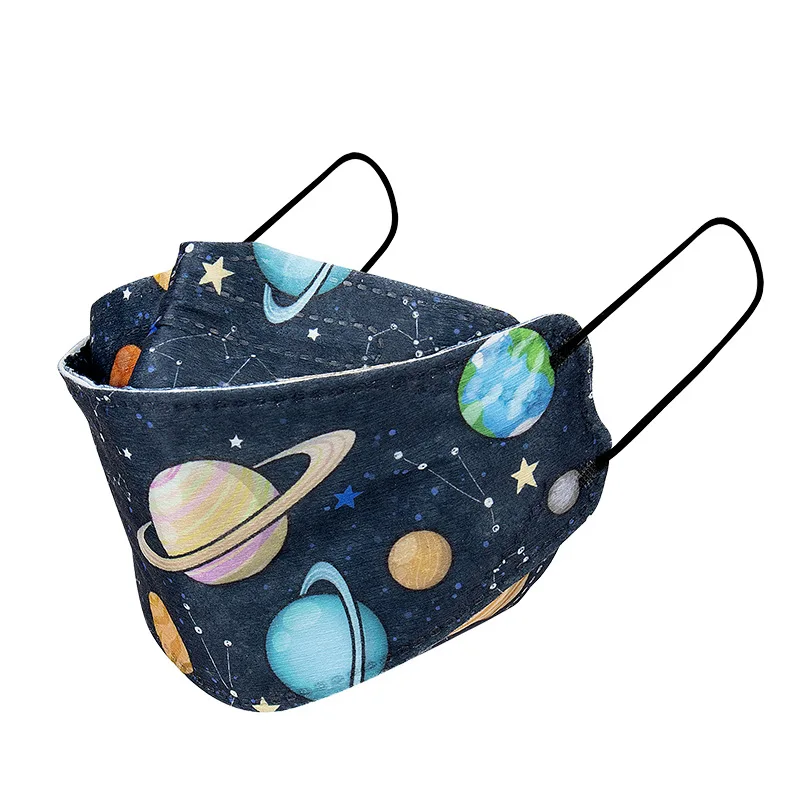 Маска KF94 с принтом созвездий для взрослых, одноразовая четырехслойная маска KF94, модная, удобная, дышащая