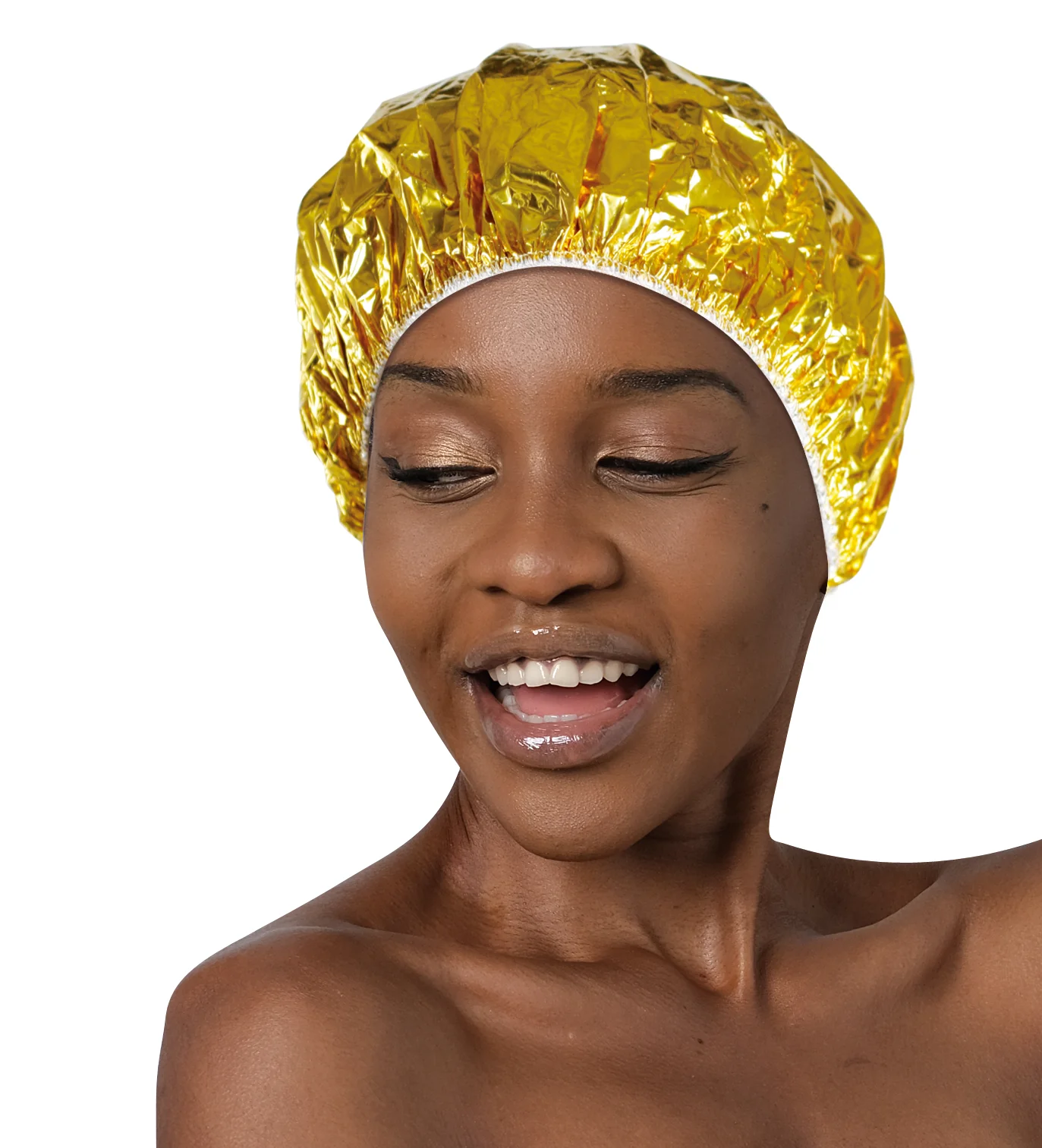 #190 оптовая продажа, теплый холестериновый колпачок, Золотой колпачок большого размера, удобная эластичная лента