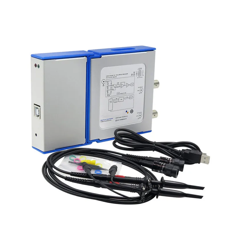 New OSCH02 OSCH02M 2 CH USB PC Virtual Digital Oscilloscope 100MHz 1GSa/s Logic Analyzer Generator Support Android