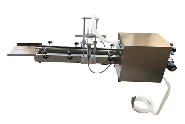 KAPACK 4 Head Magnetic Pump Liquid Filler 2/4/6/8/10 Nozles Customized Small Electric Liquid Filling Machine With Conveyor Belt