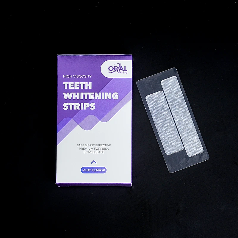 High Quality Tooth Whitening Bleaching Strips Teeth Stain Remover High Viscosity Teeth Whitening Home Strips 21 Treatments