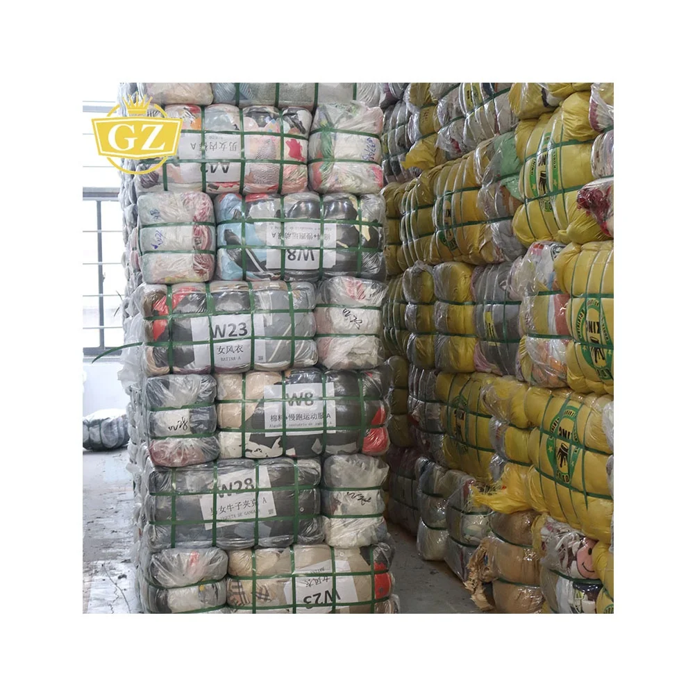 GZ Popular Carefully Category Used Clothes Bales, Premium A Grade Canada Used Clothes Bales