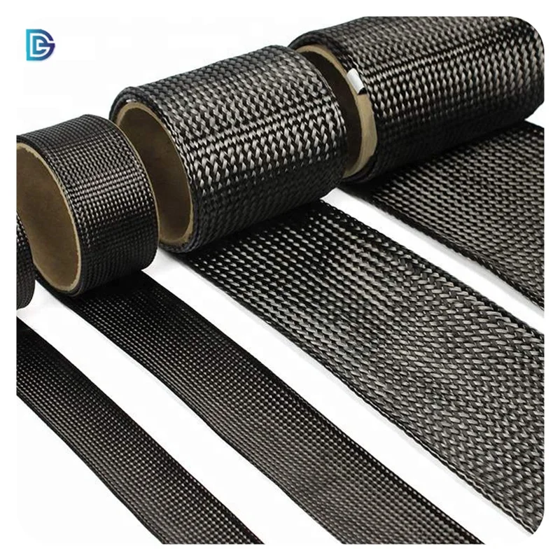 Black 3K 12K Customized Width Best Sale High Quality Carbon Fiber Braided Sleeve For Heat Resistant