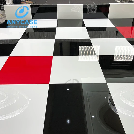 Портативная бесшовная платформа для танцев, белый съемный танцпол для банкета